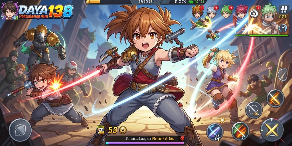 Tampilan gameplay DAYA138 yang penuh aksi dan warna-warni.