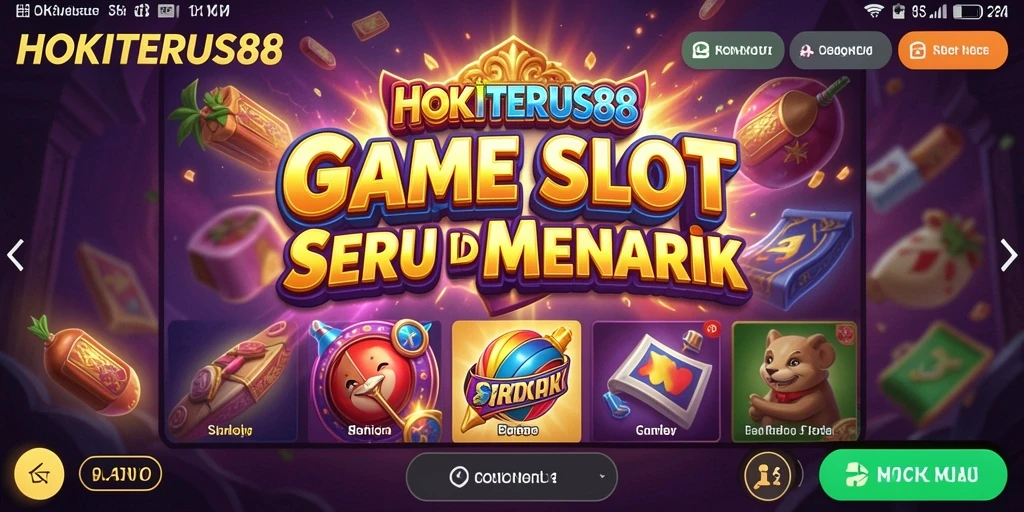 Screenshot HOKITERUS88 menampilkan gameplay slot yang seru.
