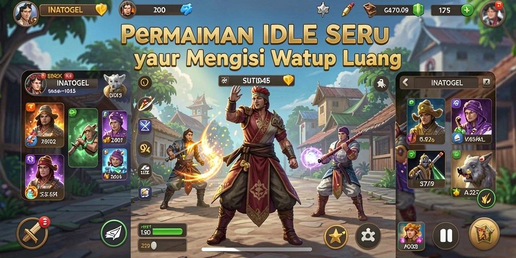 Tampilan gameplay INATOGEL yang seru dan santai