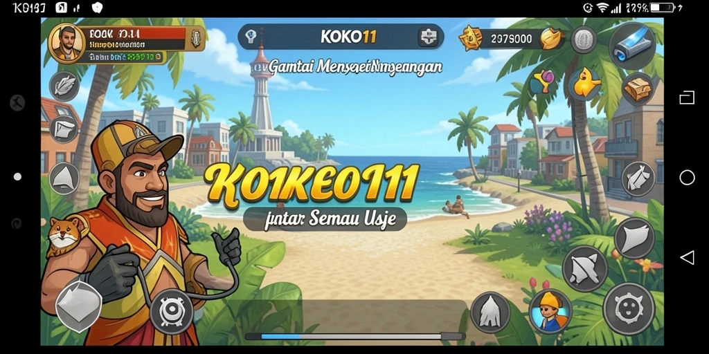 Tampilan gameplay KOKO11 yang menarik dan menyenangkan.