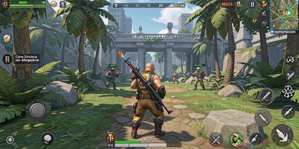 Tampilan gameplay MG525 yang mengasyikkan dan penuh kreativitas.