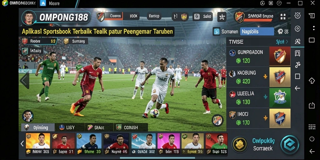 Tampilan screenshot OMPONG188 yang menampilkan suasana taruhan seru.