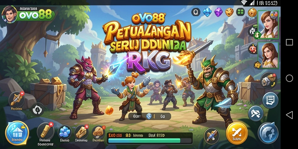 Tampilan gameplay OVO88 yang memikat dalam petualangan RPG.