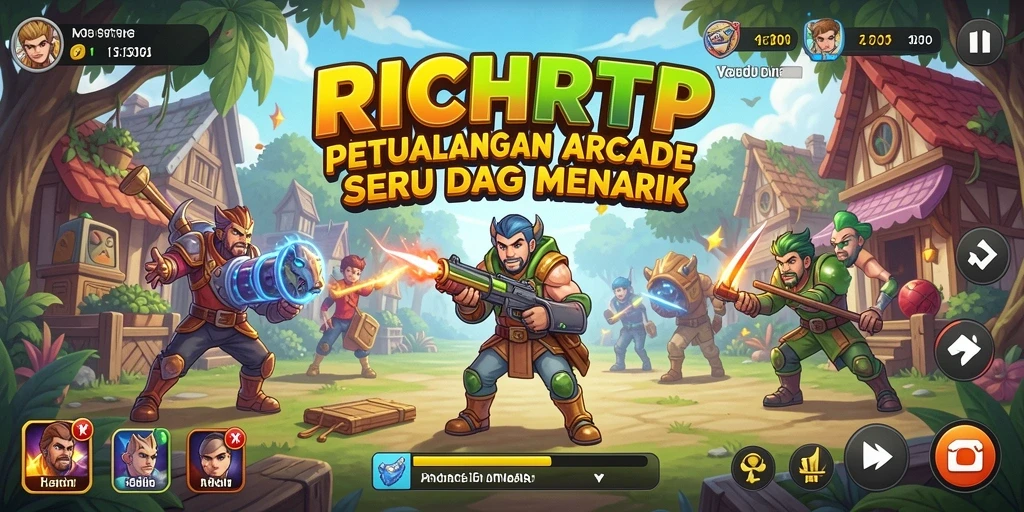 Screenshot gameplay utama RICHRTP menampilkan aksi seru dan grafis yang memukau.