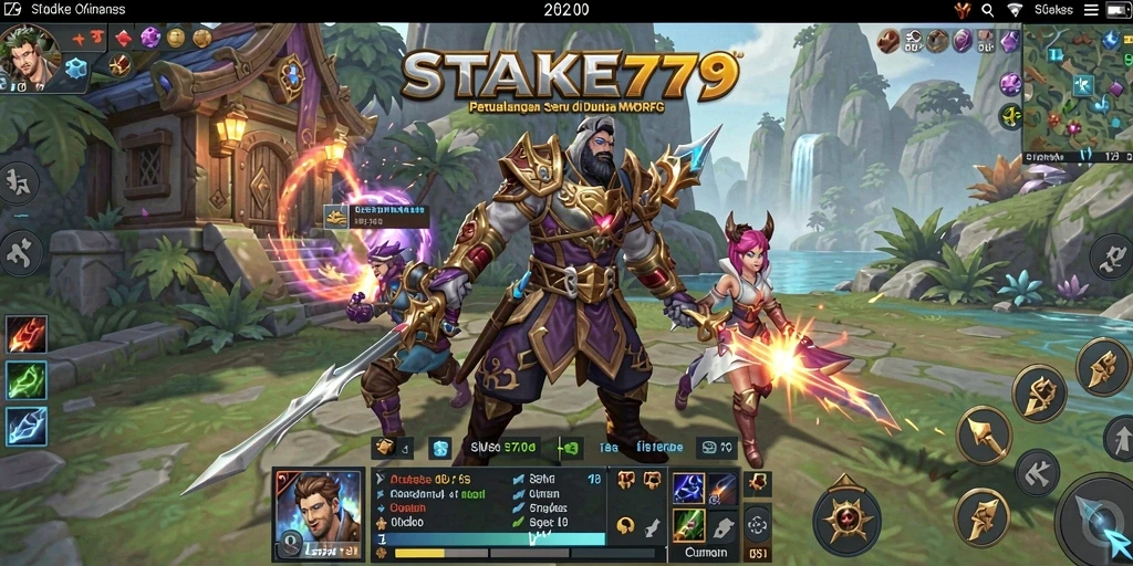 Screenshot gameplay STAKE779 yang menampilkan aksi pertempuran seru.