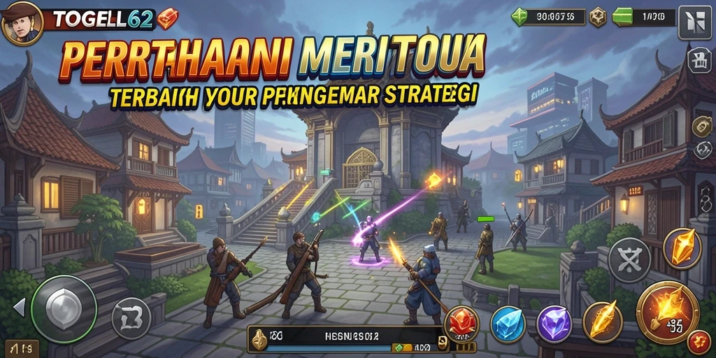 Screenshot menampilkan aksi seru dalam game Tower Defense TOGEL62.