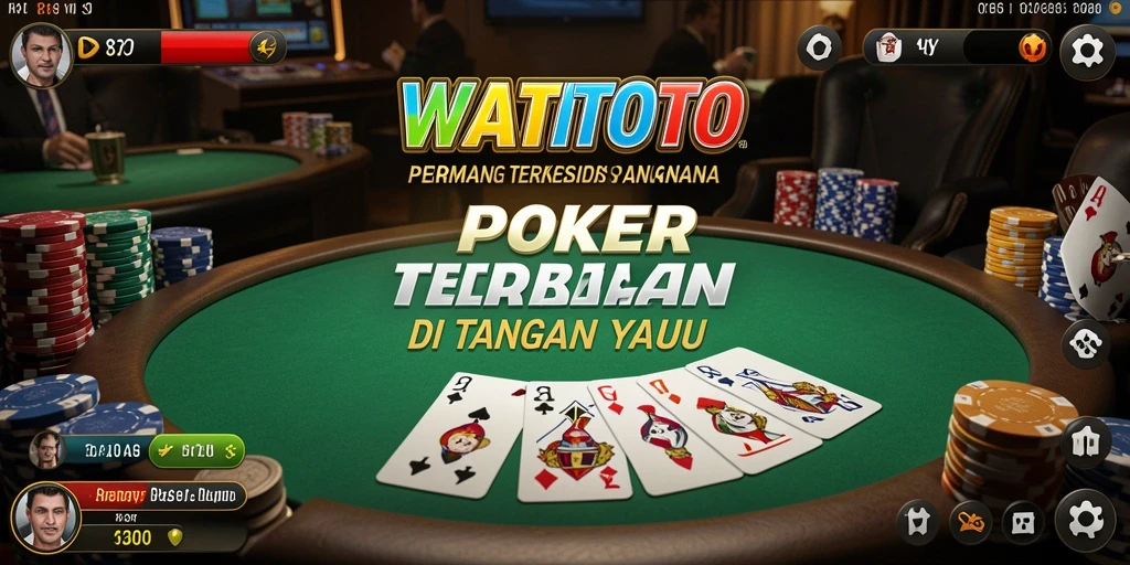 Tampilan menarik dari permainan Poker di WATITOTO.