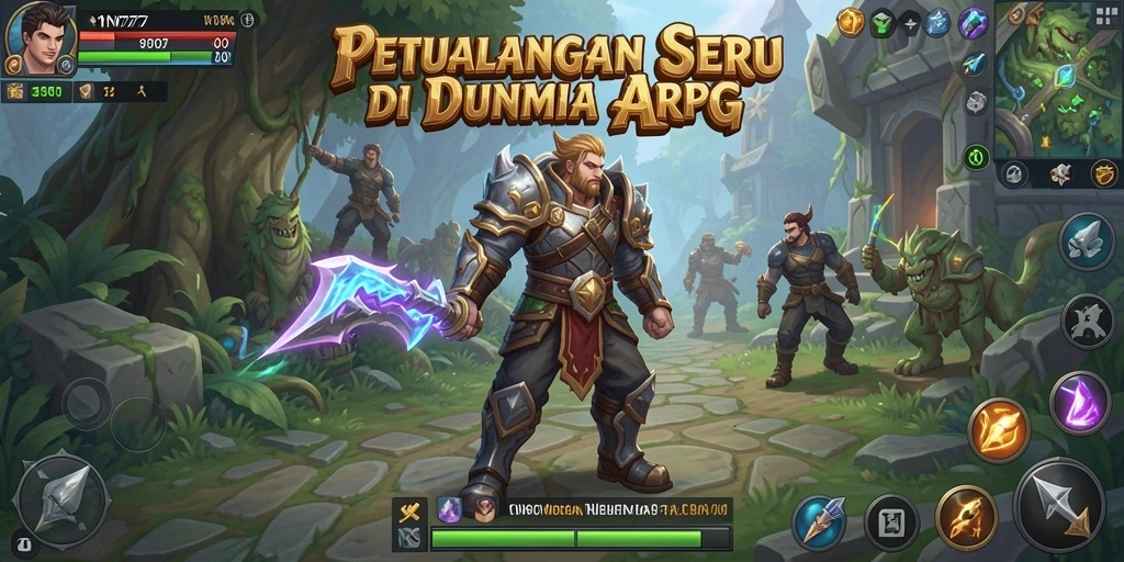 Tampilan gameplay seru dalam YN777 dengan karakter yang bertempur di arena.